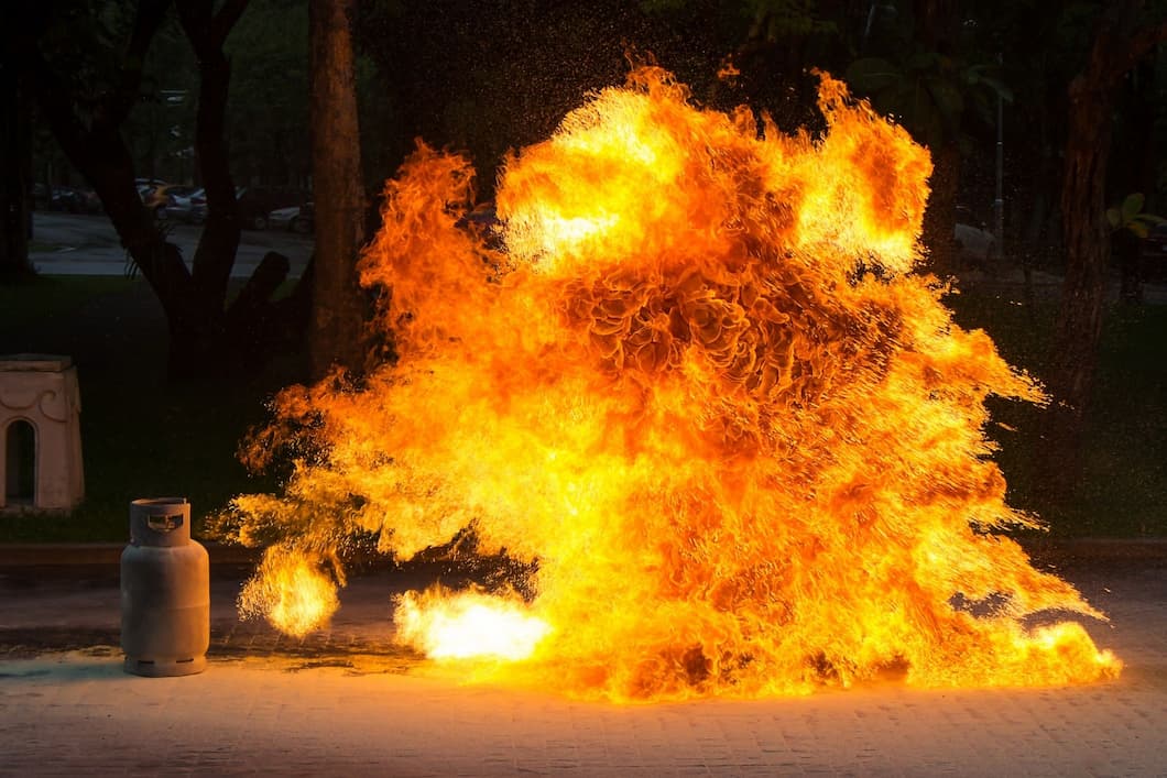 Looking after your gas cylinders on site Gas explosion